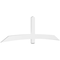 Ekena Millwork Bellingham Architectural Grade PVC Gable Bracket, 108"W x 31 1/2"H x 2"D x 6"F, 7/12 Pitch GBP108X32X0206BEL00 - alternate 1
